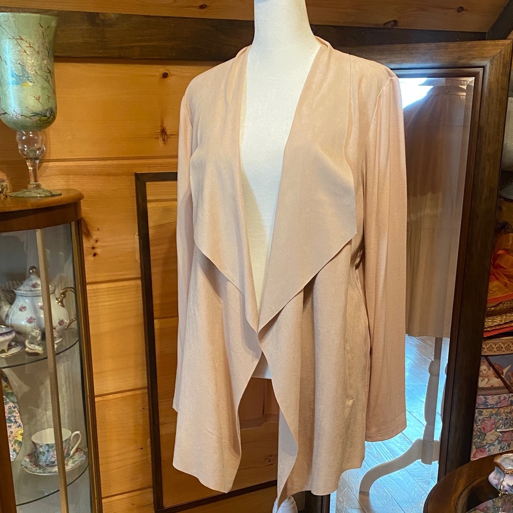 NWOT Chico's Elegant Pinkish-Beige Cardigan